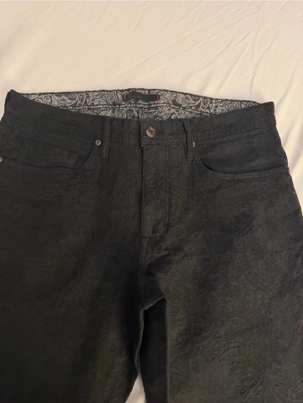 ROBERT GRAHAM Jaren Straight Paisley Print Jeans